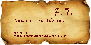 Pandureszku Tünde névjegykártya